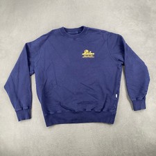 Aime Leon Dore Queens New York World Borough Sweatshirt Navy Blue Mens Large picture