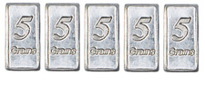 20 PURE SOLID .999 SILVER BARS 1 GRAM GM BULLION PRECIOUS METAL REAL SCRAP OUNCE picture