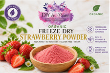 Organic Freeze Dried Strawberry Powder - 100% Pure Raw Vegan Non-GMO Superfood picture