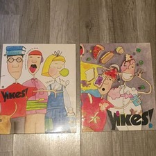 VTG RARE YIKES Lot of 2,  1980-1990's Lunch Room Food Fight, School Day folder picture