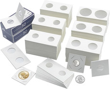 600PCS Coin Flips in 6 Sizes Cardboard Holders for Colletors 2x2 picture
