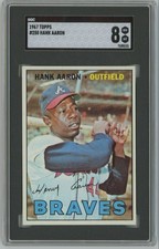 1967 Topps Hank Aaron SGC 8 Atlanta Braves #250 A43 picture
