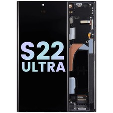 Genuine OEM Samsung Galaxy S22 Ultra 5G OLED Display  (Service Pack) (Graphite) picture