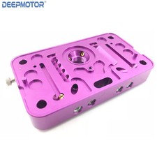 Billet Race Calibrated Carburetor Metering Block for Holley 4150 Carb Purple picture