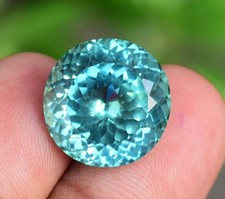 Natural Serendibite 17.45Ct Green Bluish Unheated Certified Round Loose Gemstone picture