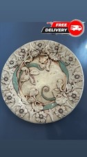 Ottoman Era Vintage Hand-Carved Stone Dish | '70s Floral Relief Art 3.5kg OBO picture