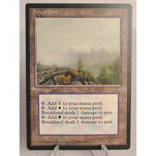 Brushland Ice Age MTG 1995 Rare Land Old Border dual land picture