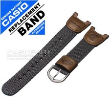 Genuine Casio Watch Band Strap Nylon/Leather for Pathfinder PAS-400 PAS-400B-5V picture