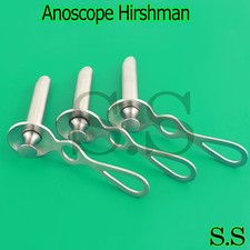 3 Anoscope Hirshman Small,Medium,Large Surgical OB/GYNO Instruments picture