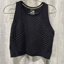 OMORPHO Women's G-crop Weighted Performance Running Top Black Size L picture