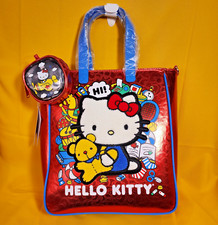 Loungefly Sanrio Hello Kitty 50th Anniversary Metallic Tote Bag with Coin Bag picture
