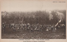 WW1 Polish Legion Field Hospital Zielona Carpathians 1914 - Photo Postcard picture