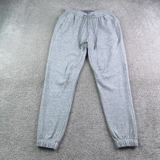 Lululemon Joggers Mens Small Gray Textured Double Knit Cotton Slim Fit Gym picture