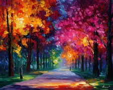 Leonid Afremov PATH OF HARMONY Oil Paint 30