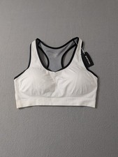 Womens Padded Sports Bra 2XL Racerback Seamless Stretch Medium Support... picture