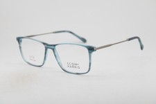 NEW SCOTT HARRIS SHX-008 3 BLUE HORN GUNMETAL AUTHENTIC EYEGLASSES 56-16 picture