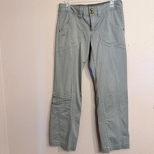 Athleta Dipper Utility Cargo Pant Sage Gray Organic Cotton Straight Leg 861864 picture