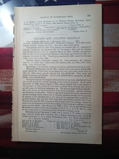 ~1884 Train Report CHICAGO & ATLANTIC RAILWAY Marion Ohio Railroad Hammond IN picture