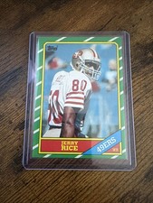 1986 Topps Set #161 Jerry Rice RC  Very Nice Best WR All-time. picture