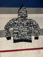 Supreme Hysteric Glamour Text Hoodie Black FW17SW37 Men's Size LARGE picture