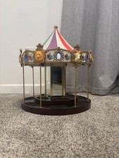 Vintage 1993 San Francisco Music Box Company Carousel Animal Display Stand picture