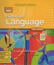 2009 Holt Elements of - Hardcover, by Irvin; Odell; Vacca; - Acceptable n picture