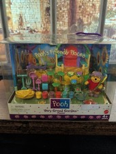 1998 Mattel Winnie Pooh Friendly Places Very Grand Garden 22899 NIB Disney picture