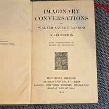 Oxford University Press Imaginary Conversations Selection HC 1915 picture