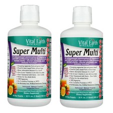 Vital Earth Minerals Super Multi Passion Fruit - 32 fl oz *****2 PACK***** picture