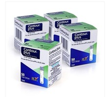 Contour Plus Blood Glucose 200 Test Strips, 4 Boxes of 50 count, Exp.7/27 picture