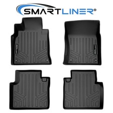 SMARTLINER Custom Floor Mats 2 Row Liner Set Black for 2014-2020 Infiniti Q70 picture