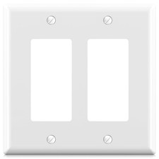 ELEGRP 2-Gang Decorative Wall Plates, Mid-Size 4.88