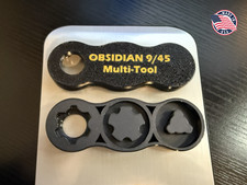 Rugged Obsidian 9 45 Multi Tool Wrench Front End Cap Piston Tri Lug *End cap(rea picture