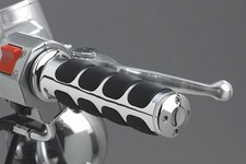 Kuryakyn ISO Grips Chrome 1 Inch Bars Honda Suzuki Pair - 6240 picture
