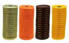 New Crafter's Square Decorative Harvest Fall Mesh 6 in x 5 yd ~ Choice of Color picture