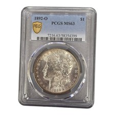 NICE 1892 O Morgan Silver Dollar PCGS Ms63 picture