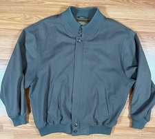 VTG Billy Blue San Francisco Bomber Jacket mens XL Wool cashmere Italy picture