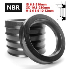 UHS/UN NBR U-Cup Hydraulic Oil Seal, Cylinder/Piston Rod Shaft, ID 6.3-210mm picture