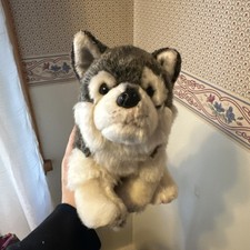 Demdaco Lift The Spirit Wolf Siberian Husky Plush  picture