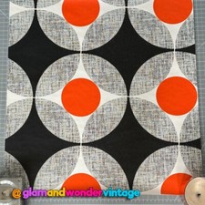 Vintage 1960s Mod Geometric Wallpaper Prop Fabulous Space Age Eames Panton Style picture