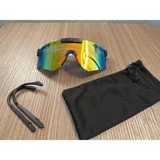 Pit Viper The Gold Standard Polarized Sunglasses Black Yellow Splatter Shield picture