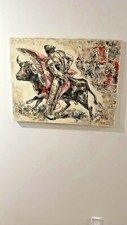 EPIFANIO ORTEGA PAINTING - BULLFIGHT picture