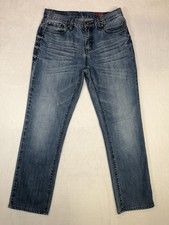 Vintage Guess Women's Slim Straight Jeans Del Mar Fit Size 33x32 Blue Denim picture