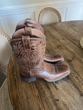 Ariat Sport Western Wide Square Toe Boots Men’s 9D Dark Tan FATS 10063836 Used picture