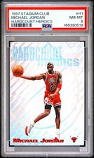 🔥 1997 STADIUM CLUB MICHAEL JORDAN #H1 HARDCOURT HEROICS NM MINT PSA 8 🔥 picture