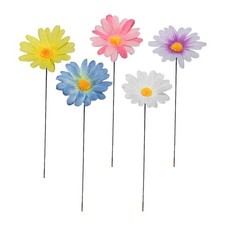 5/10/20pcs Daisy Flower Garden Stake Yard Art Lawn Ornament Daisy Flower Stakes picture