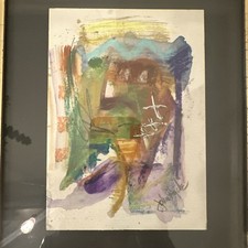 Painting By Artist John Hyde With Beautiful Vintage Frame Original Abstract picture