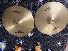 Zildjian New Beat Hi Hats 13” Set (Top and Bottom) - Top is chipped Check pics picture