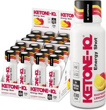 Ketone-IQ Caffeine Ketone Shots for Focus, Raspberry Lemonade, 24 Pack picture