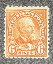 Travelstamps:1923-1926 US Stamps Scott #587 Red Orange Unwmk Perf 10 Mint OG H picture